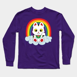 Rainbow Maneki Neko Long Sleeve T-Shirt